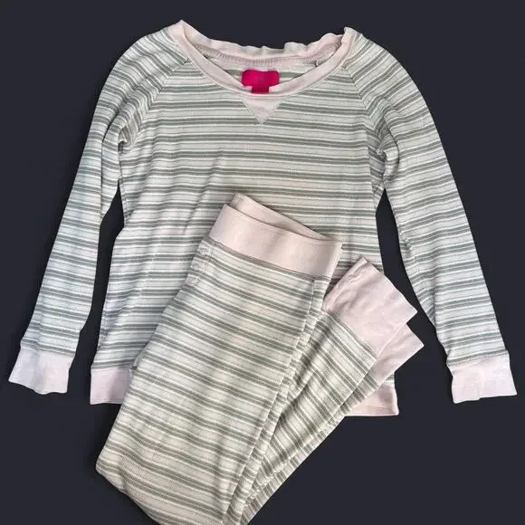 Victorias secret pink white brown sleep set - Picture 3 of 8